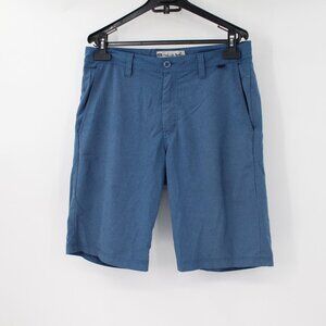 Travis mathew shorts men's 30 10.5" Beck golf casual indigo flat front stretch‎